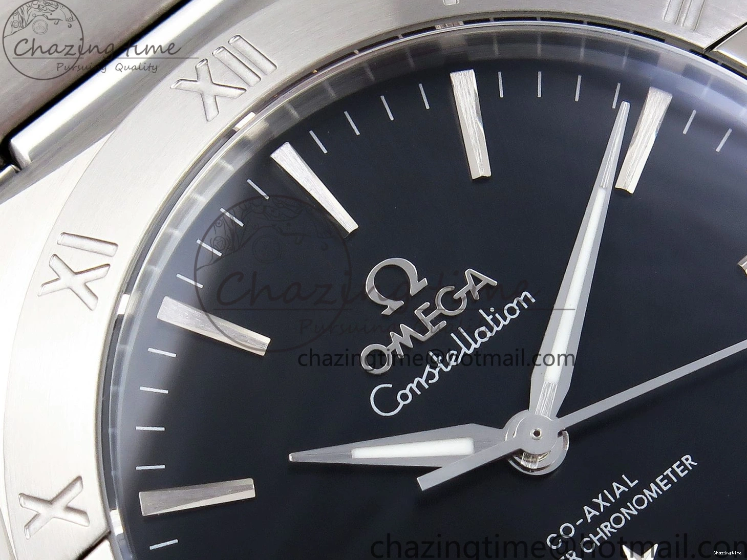 0122 Snug Constellation 39mm SS ASWF 1:1 Best Edition Black Dial on SS Bracelet A 7771